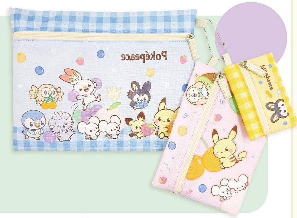 PokePeace Triple Pouch Colorful Fruit Series