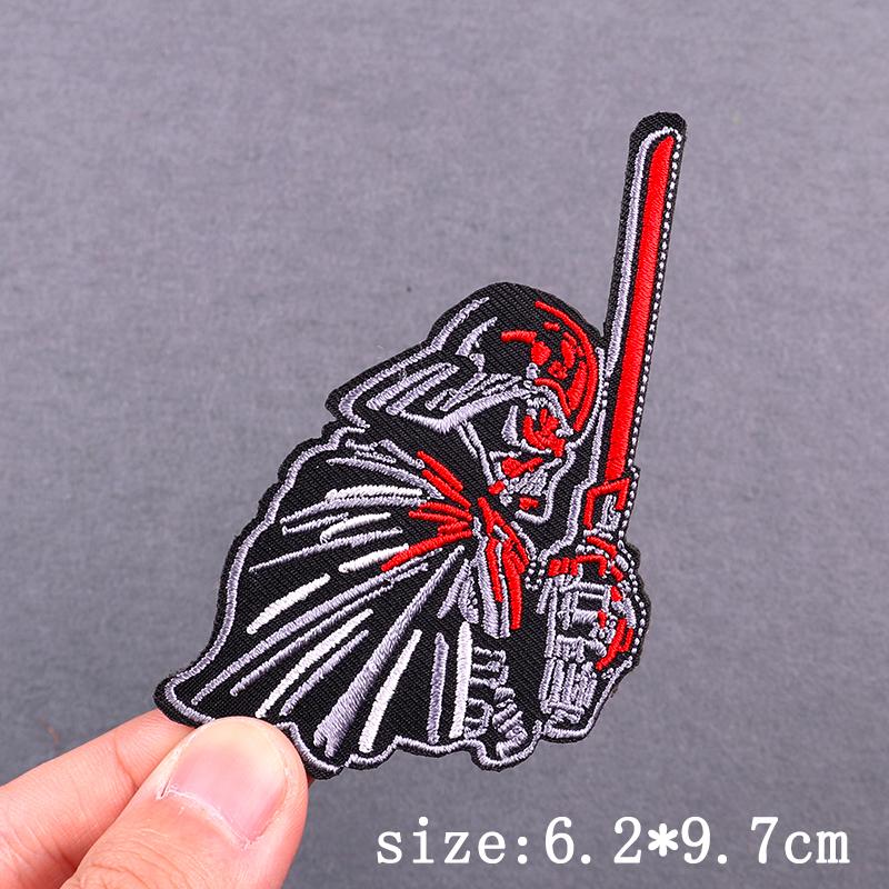 Hip Hop Punk Embroidery Patches For Clothing Thermoadhesive Patch Iron On Patches On Clothes Tarot Cards Skull Patch For Clothes