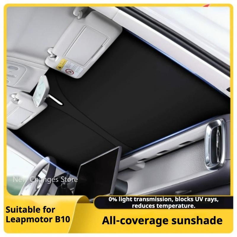 For Leapmotor B10 Car Window Sun Shade Curtain Summer Sun Protection Sunshade Cover UV Reflective Magnetic Car Privacy Curtains