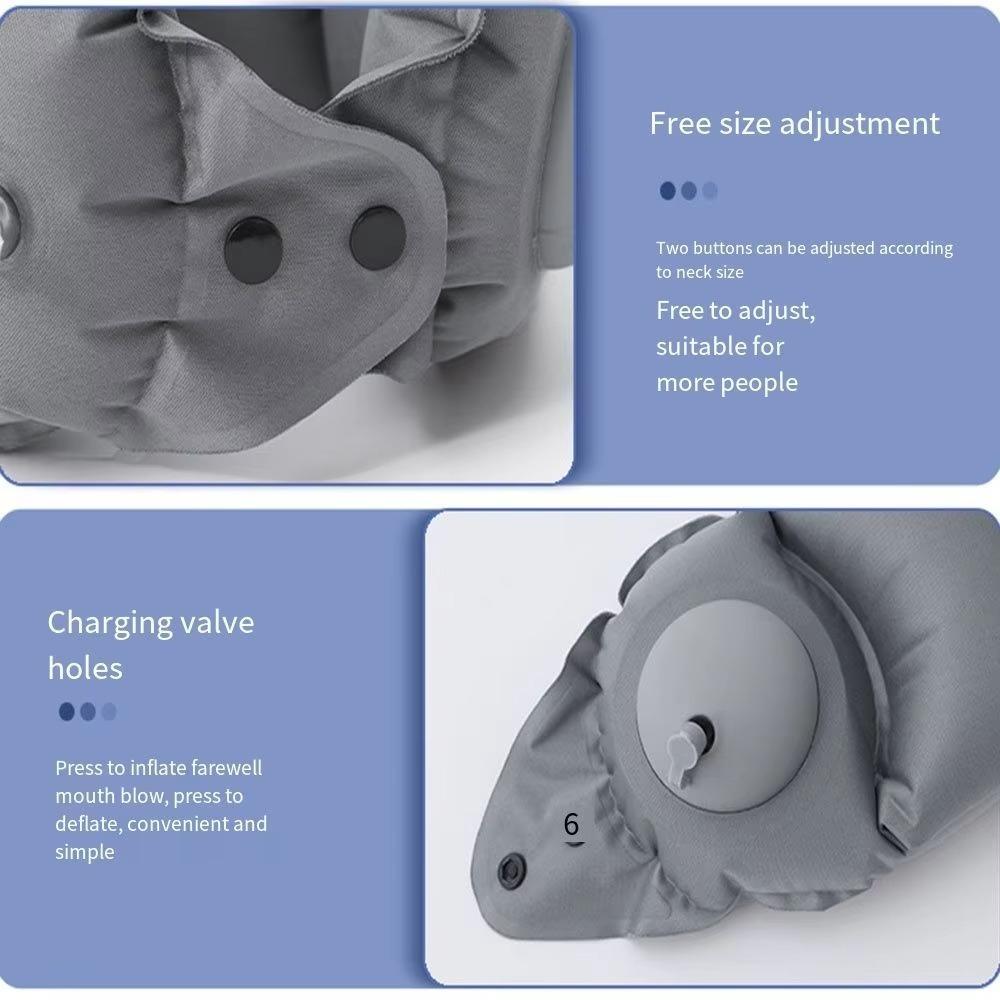 Pressed Inflation U-shaped Inflatable Pillow Super Light Neck Protection Travel Pillow Space Saving Neck Rest Neck Pillow Travel