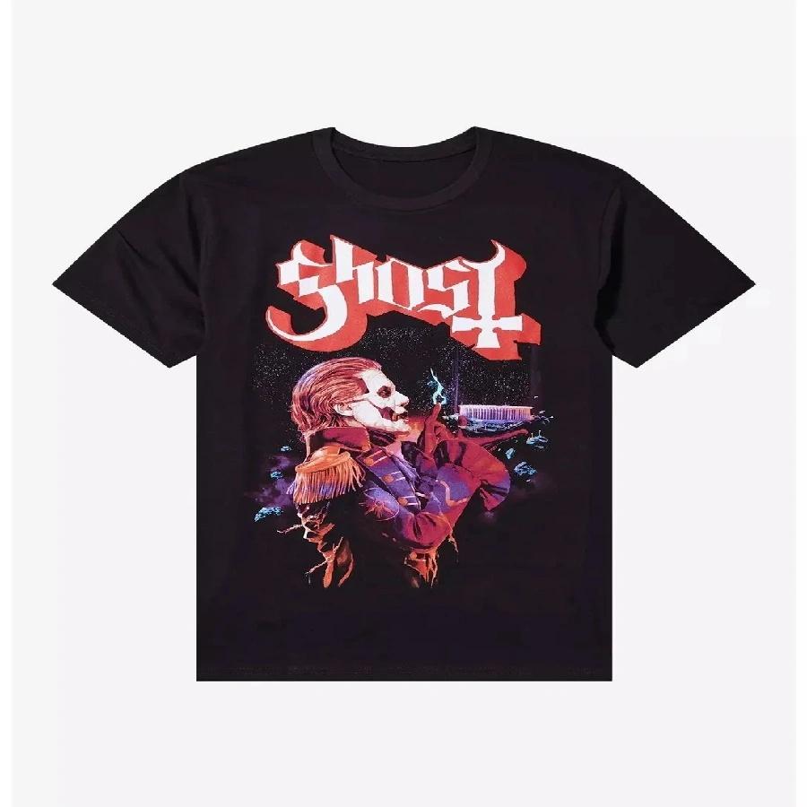 Unisex T-shirt Ghost The Imperatour The Forum Los Angeles Graphic Print T-shirt Fashion Casual High Quality Men's Round Neck Cotton T-shirt