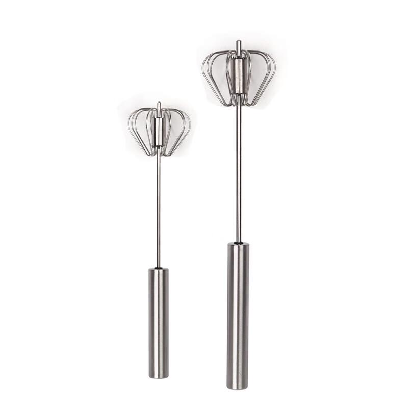 ZISIZ Stainless Steel Manual Rotary Whisk