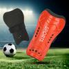 A Pair Chrld Football Shin Pads Training Leg Guards Safety Protector Adjustable Strap (Red)