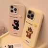 Three dimensional Love Animal Cartoon Apple 17 Mobile Phone Case 15 Niche Iphone14pro Max Suitable for 13 Soft