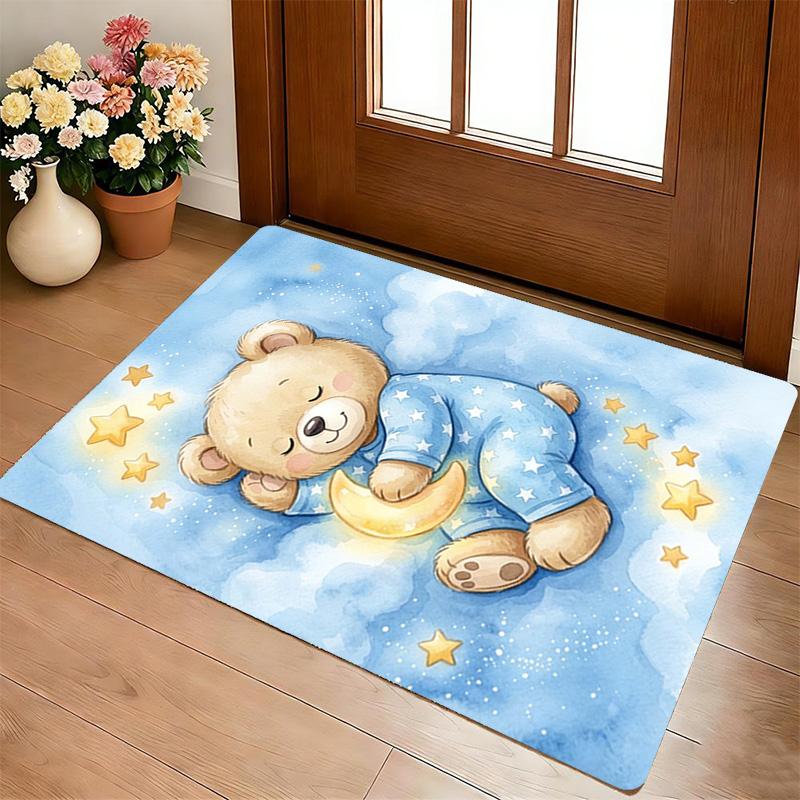 Bear Living Room Nonslip Area Rug Soft Carpet For Bedroom Game Playroom Sofa Office Home Decor Doormat Christmas Gift C929100