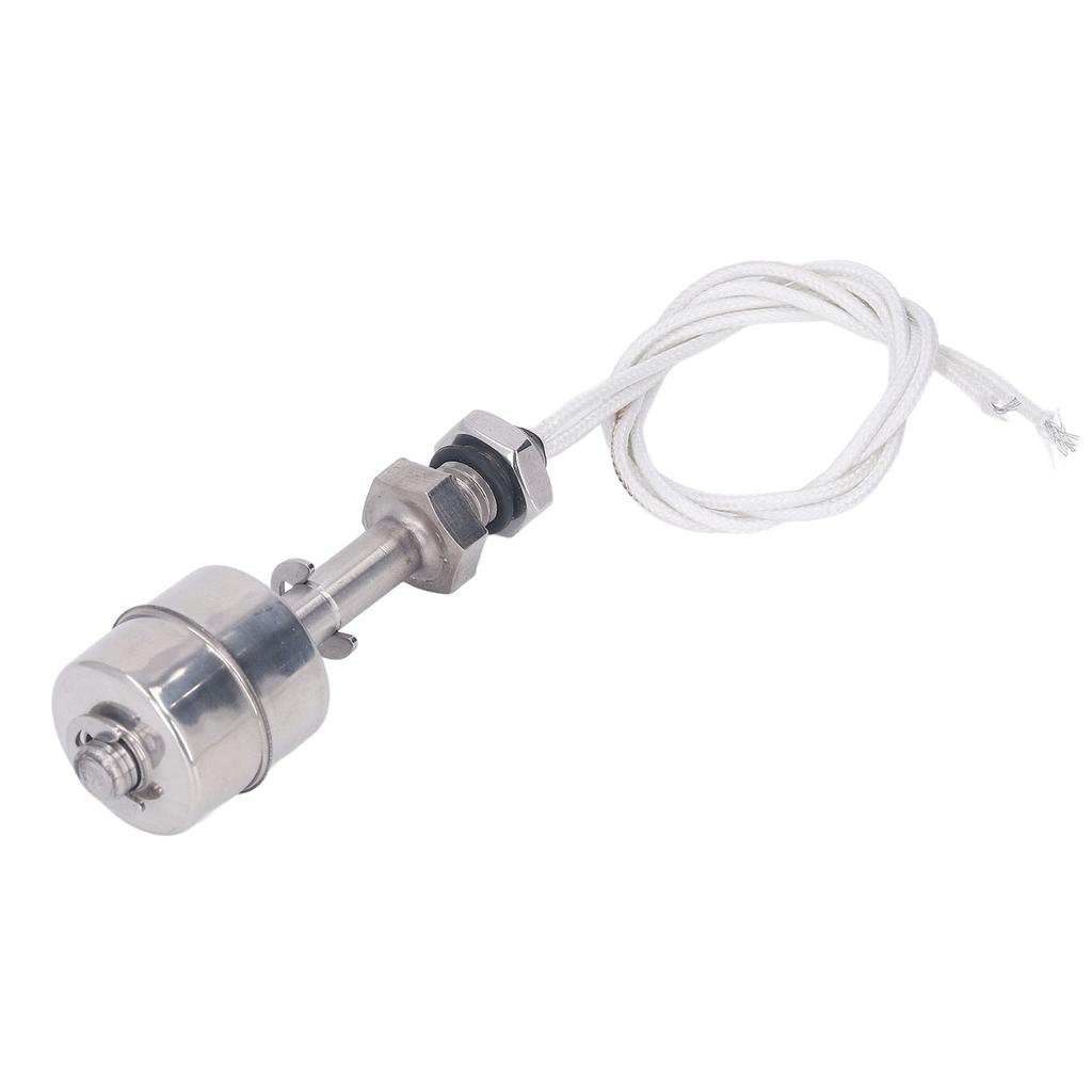 Liquid Level Float Switch 10mm Stroke Stainless Steel Liquid Water Oil Level Switch Sensor 0‑220V 65mm L