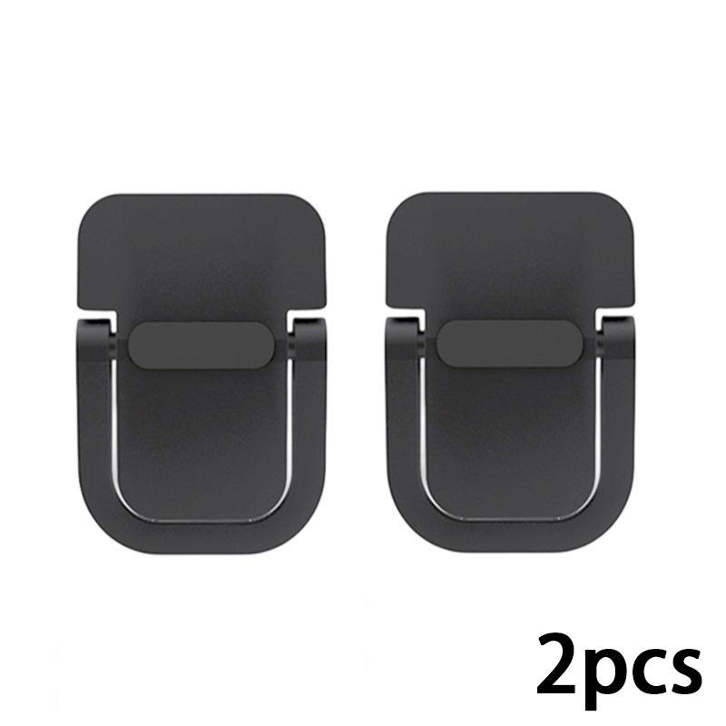 2Pcs Mini Portable Laptop Stand - Foldable Invisible Notebook Riser - Ergonomic Cooling Holder for Travel & Office