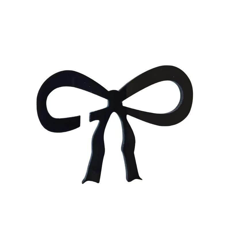 10Pcs Bow Decor Bow Drink Tags Wine Glass Charms Acrylic Knot Drink Tag for Birthday Wedding Party Decorations