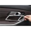 For BMW 3-Series G20 - Matte Silver Inner Door Handle Bowl Decor Trim 4*
