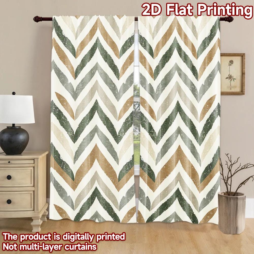 2D flat Photography Backdrop Photography Banner Chevron Zigzag Lines 100% Polyester Vibrant Reunion Perfect for Suitable for