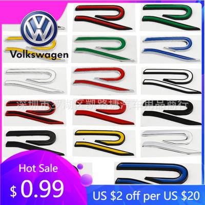 2026 Hot Sticker Metal Car Rear Trunk Side Badge Sticker for Volkswagen Golf 4 5 6 7 8 Polo Caddy MK3 Jetta Tiguan Touran Passat