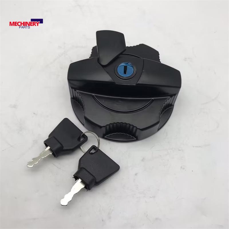 For JCB Excavator Fuel Diesel Tank Cap Cover With 2 Key 331-31152 3313352 3CX JS130 JS160 JS220 JS460