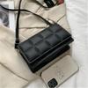 Checkered Embossed Crossbody Small Square Bag, Stylish Quilted Women's Bags Literary Single Shoulder Bags Suitable for Daily Use