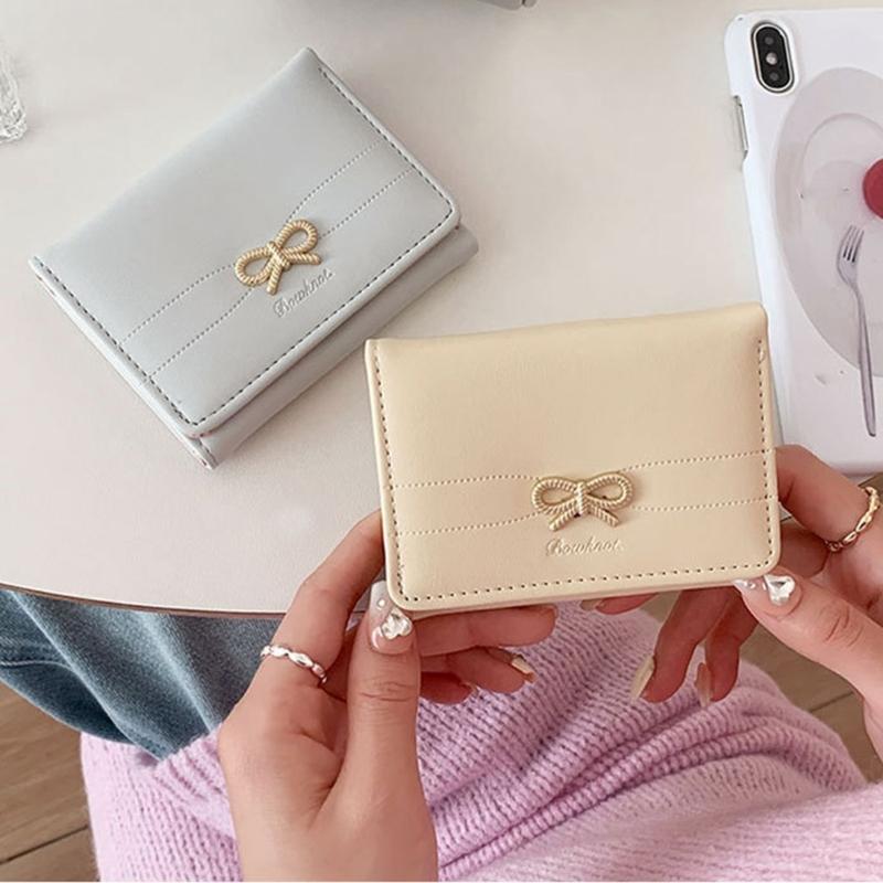 Women Small Compact Wallets Pu Leather Clutch Purses Card Holder Ladies Purse Money Bag,Clutch Purse Trifold Purses