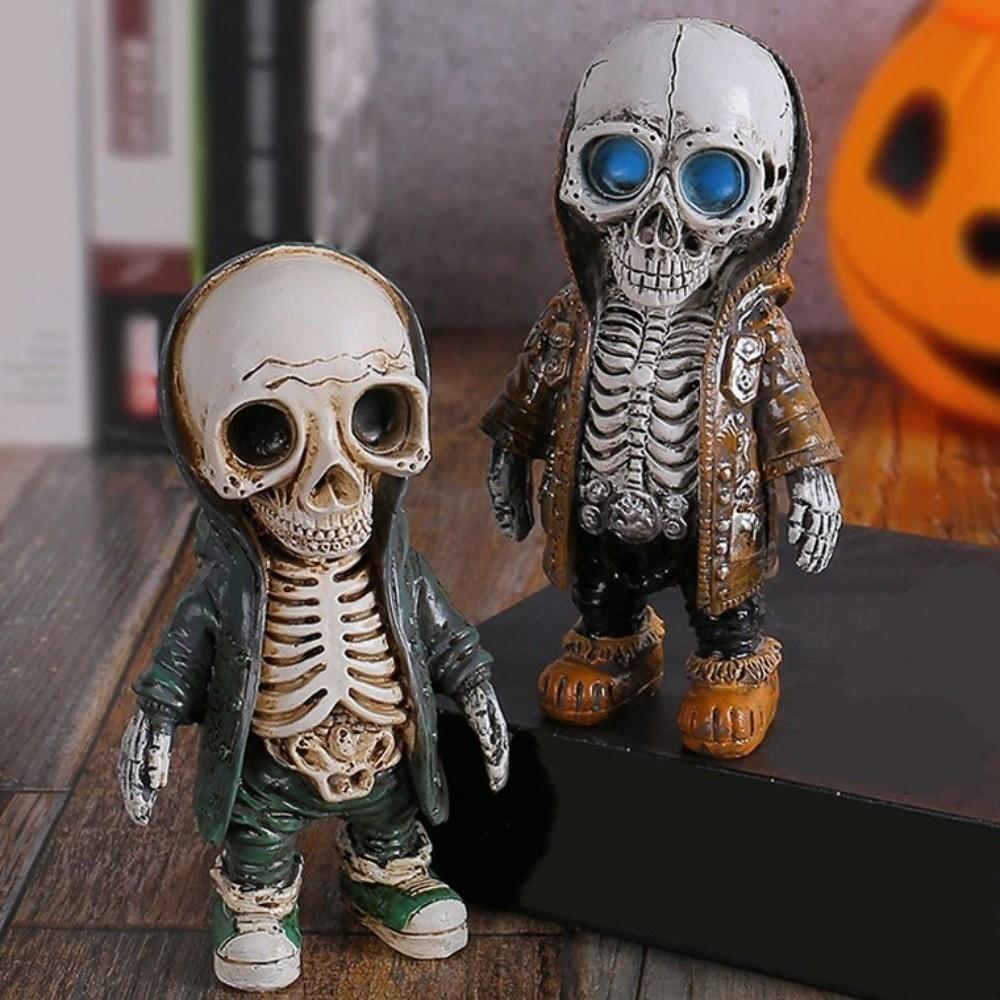 Gift Skeleton Figurines Halloween Decoration Skeleton Ornament Exquisite Skeleton Statue Home