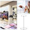 Acrylic Cap Display Stand Transparent Multi-use Wig Hat Riser Bracket for Retail Store Home Salon Organization