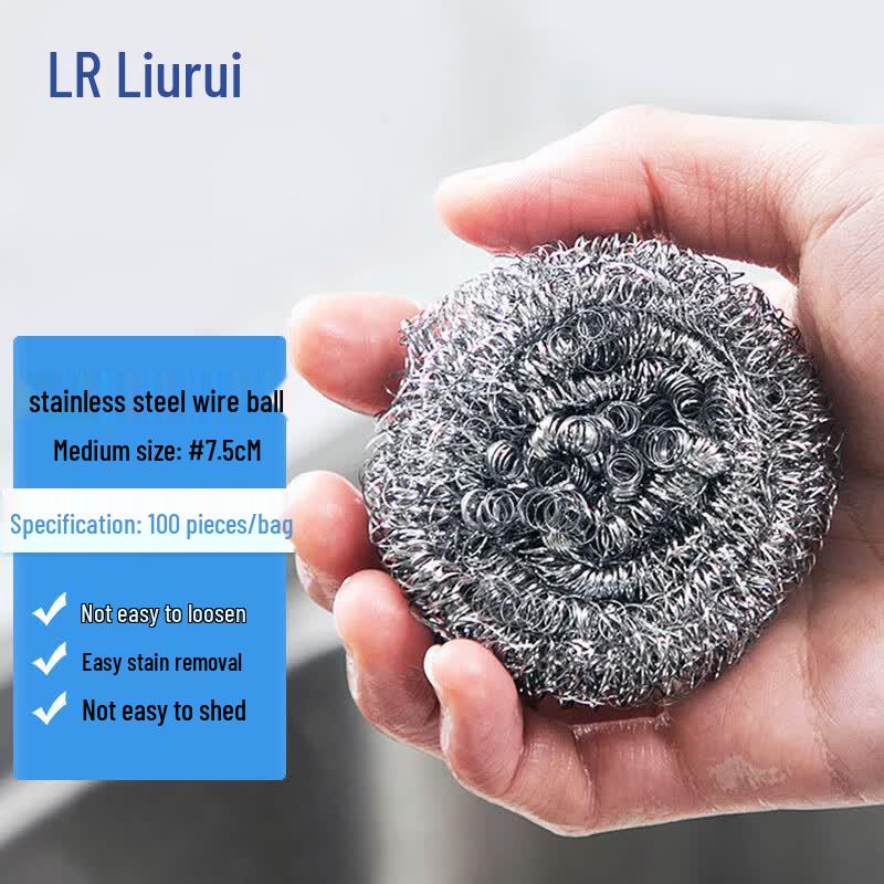 Hangrui Stainless Steel Scouring Pads (100-pack)