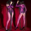 Women Fullbody Jumpsuit Oil Shiny Glossy Transparent Ultra Elastic Stockings Sexy Aurora Ultra-Thin Silky Seamless Pantyhose