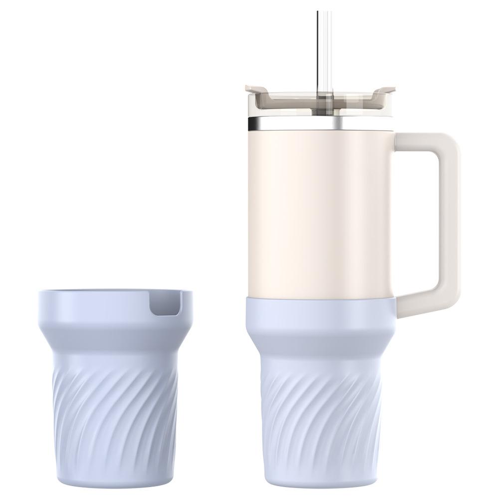 Muti Color Silicone Cup Protection Case Storage Vacuum Bottle Compatitable for Stanley 40oz Anti Slip Scratch Resistant