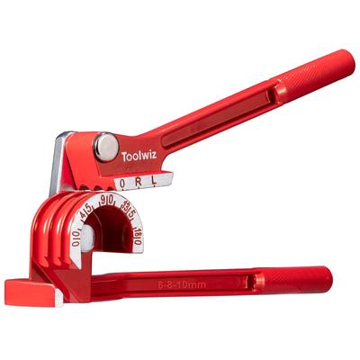 Toolwiz Pipe Bender, Fits 6mm, 8mm, and 10mm Pipes, 180-Degree Bends, for Copper, Aluminum, Brass, Stainless Steel, and Iron Pipes, DIY Tool, TAC-05
