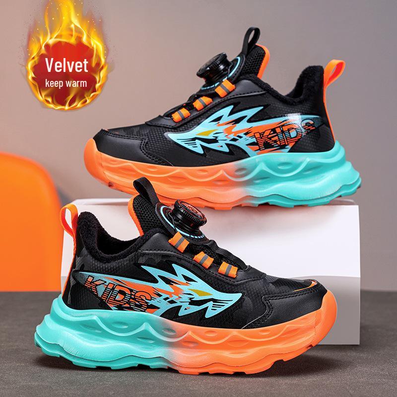 2025 Winter Waterproof Boys  Cotton Shoes – Lightweight, Velvet-Lined, Soft Sole Casual Sneakers 29