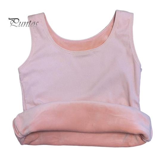 

Зимний женский терможилет, бесшовный, плюшевый, с быстрой фиксацией температуры, с круглым вырезом, облегающий, эластичный, без рукавов, внутренняя одежда, майка розовый