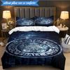 3PCS Leicester City F.C Printed Soft Bedding Set,Including 1pc Duvet Cover And 2pcs Pillowcases Perfect for Bedroom, Dormitory, Fan Gift