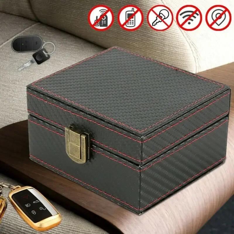 Faraday Bag for Car Keys Signal Blocker Key Fob Protector Anti Theft RFID Shield Pouch for Keyless Entry Vehicle Security