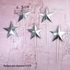 3D Hand-Folded Gold & Silver Star Cake Toppers