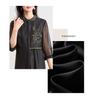 Intangible Cultural Heritage Silk Fragrant Cloud Yarn Qipao Dress