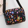Floral Oxford Cloth Crossbody Bag for Women - Versatile Canvas Bag for Moms and Seniors