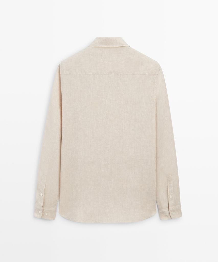 Masimodutti Regular Fit Washed 100% Linen Shirt