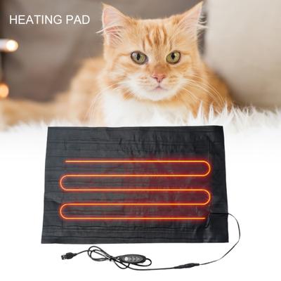 Yousheng Pet Heated Pad Temperature Adjustable Super Soft Waterproof Plug-and-Play Overheating Protection Keep Warm Faux Leather Indoor Reptile