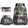 Dragon Ball Super Z Printed Backpack 3-Piece Set Casual Outdoor School Bag 3-Piece Set