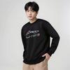 Li Ning Casual Fashion Logo Versatile Comfortable Round Neck Pullover Loose Sweatshirt Unisex Sweatshirt AWDUH61-1