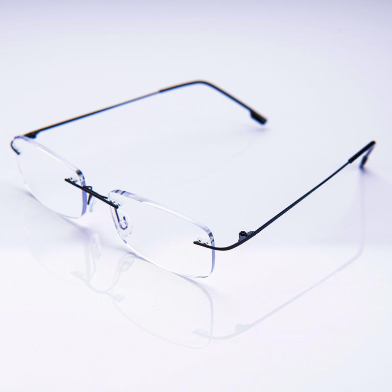 Memory Flexible Rimless Frame Eyeglasses Men Women Blue Light Blocking Prescription Glasses Colorful Blue Pink Pueple Frame