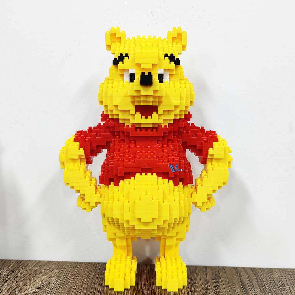 Winnie the Pooh Micro Building Blocks Kawaii Disney DIY Model Diamond Mini Bricks Figure Toys For Christmas Gift