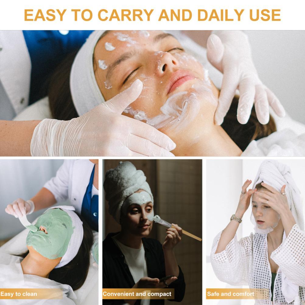 Sada nádob na míchání obličejových krytů Sady dřevěných krytů na obličej, včetně misky, lžíce, štětce a míchadla