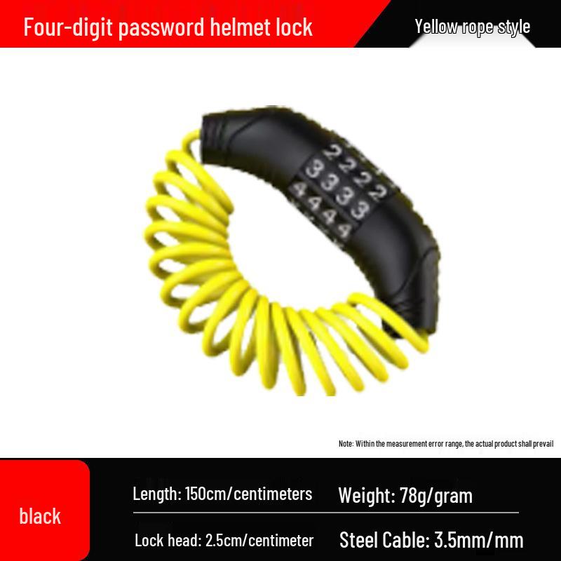 Universal Electric Vehicle Helmet Lock with Key Hook for Motorcycle Safety