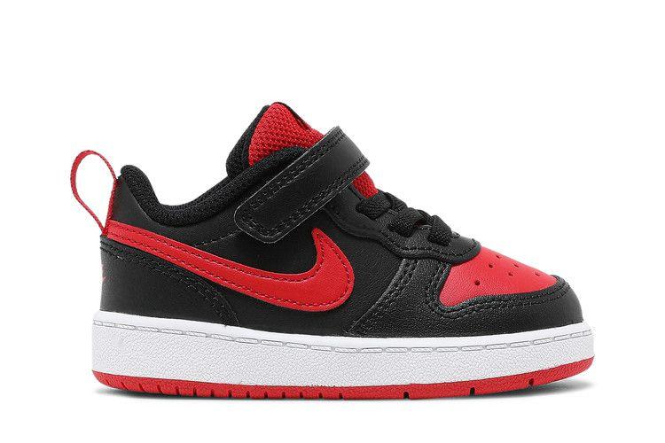Kids' Sneakers Nike Court Borough Low 2 Black University Red (TD) Black/White/University Red
