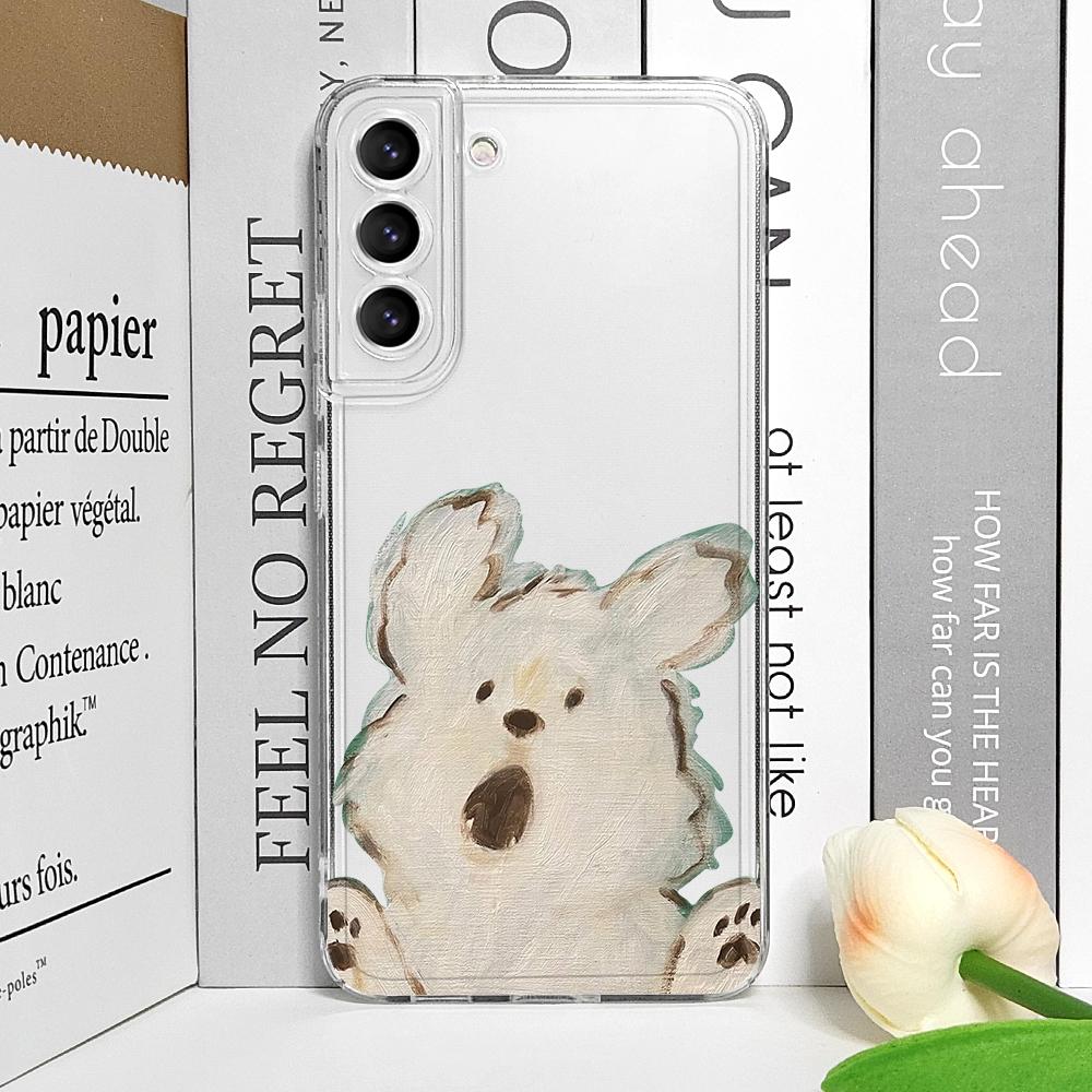 Funny Lovely Teddy Dog Dog Couple Clear Phone Case for Oppo Reno 13 F 12 11 10 Pro Plus 8T A79 A58 A92 Find X3 Lite Soft Cover