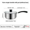 2026 Stainless Steel Milk Pot Non Stick Baby Food Cooker Double Handle Soup Pot For Induction Cooker