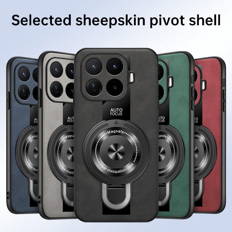 Für Xiaomi 17T/17T Pro Hülle Premium Lammleder Patchwork U-Schild Ständer Verfügbar rutschfest Stoßfeste Abdeckung Für Xiaomi 17 T/17 T Pro