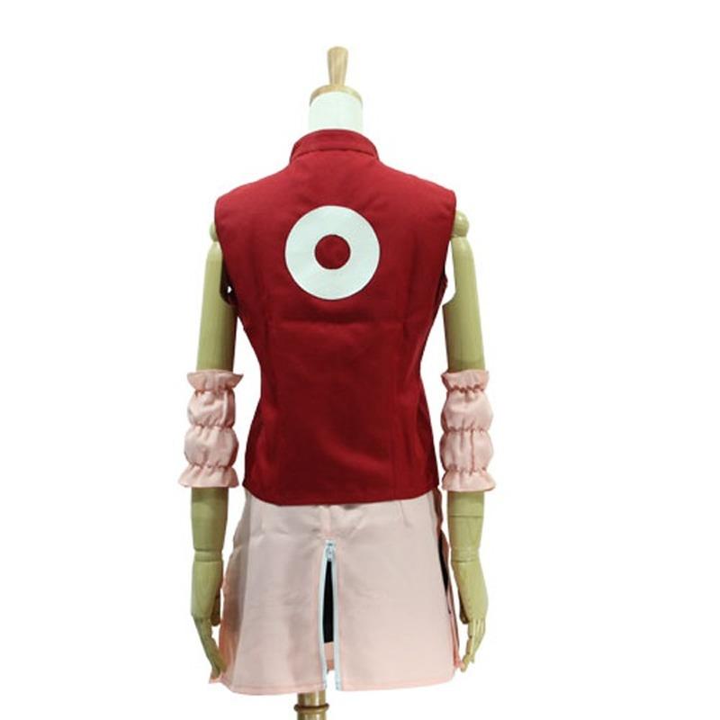 SCIONE Anime Cartoon Cosplay Haruno Sakura Cheongsam kjole kostyme 1. 2. generasjons klær komplett sett