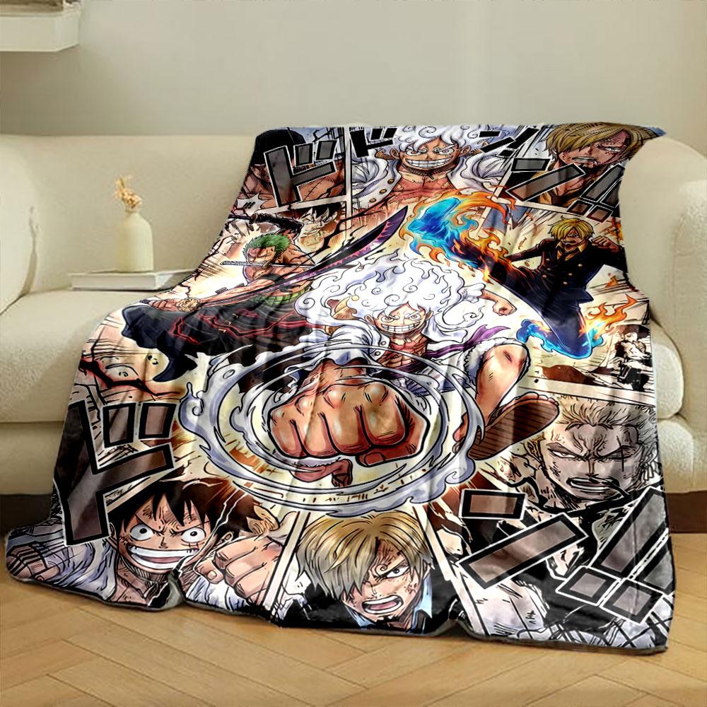 Dynamic action-packed scene featuring characters with weapons and powers. for all seasons blanket lunch break throw gift