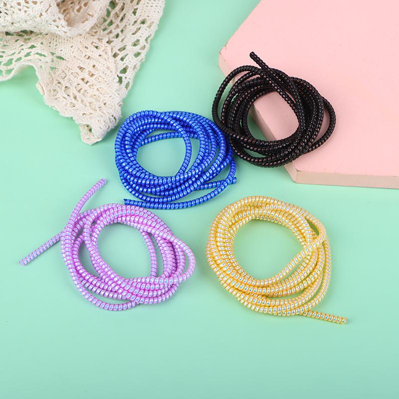 1.6M Color Cable Intertwine Rope Spiral Cable Protector Universal Charging Cable Cover Sleeve Saver Anti-Fracture Management