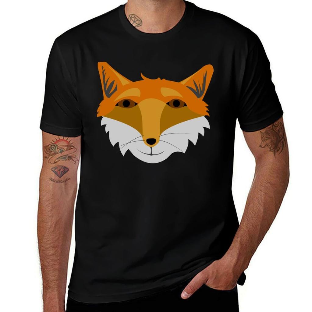 Fox Face Tshirt Anime T Shirts For Unisex T Shirts For Unisex Graphic Vintage Tshirt