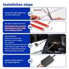 RGB Car Light Strip Turn Signal APP Dynamic Control LED Decor Light Strip Waterproof DIY Refit for Front Engine Hood Decorations