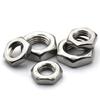 304 Stainless Steel Thin Hex Fine Thread Nuts Metric M4-M24