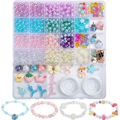 NALER Beaded Accessory Handmade Kit for Approximately 500 Craft Accessory Glass DIY Glass Handmade Kit, Kids, Beads, Kit, Kit, Beads, Toy, Girls,